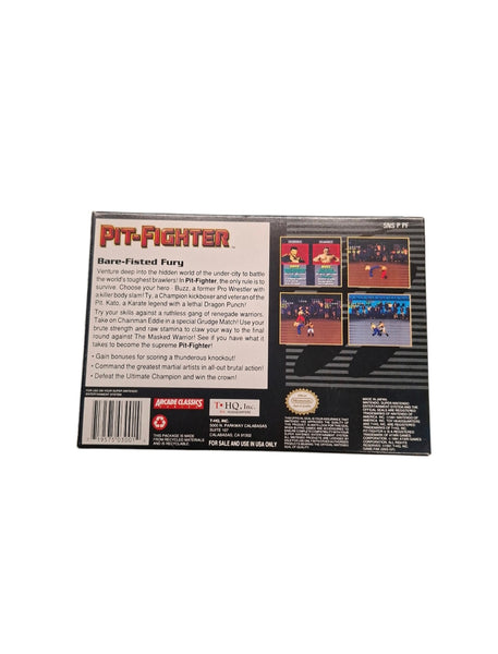 PIT FIGHTER SNES NTSC US