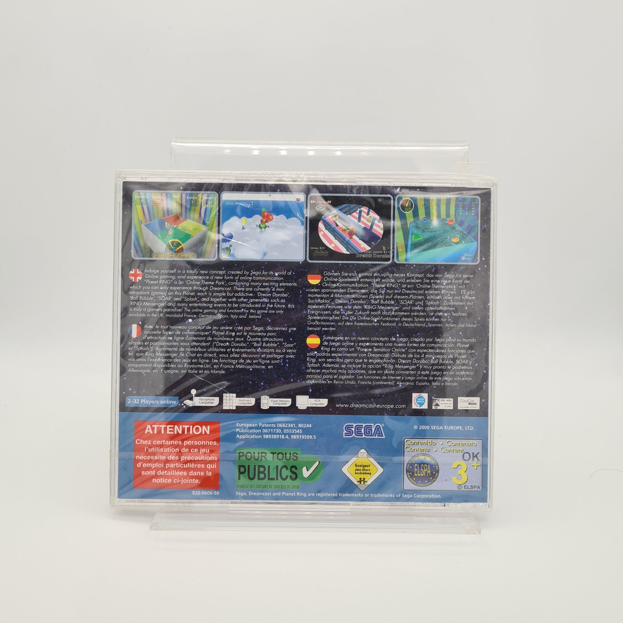 PLANET RING SEGA DREAMCAST (DC) PAL-EURO (COMPLETE - VERY GOOD CONDITION