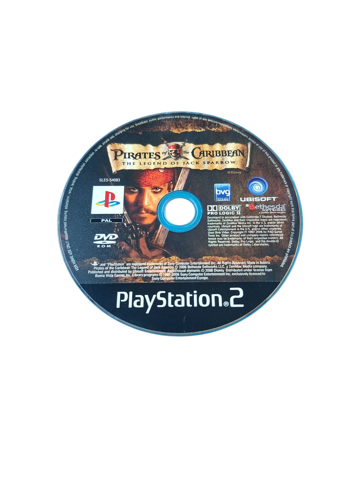 PIRATES OF THE CARIBBEAN THE LEGEND OF JACK SPARROW PS2