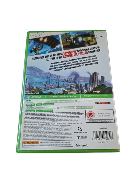 JUSTCAUSE COLLECTION XBOX 360 NEW & SEALED