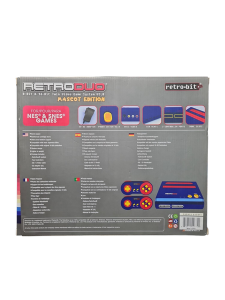 RETRODUO 8BIT & 16BIT CONSOLE MASCOT EDITION PLAYS NES & SNES