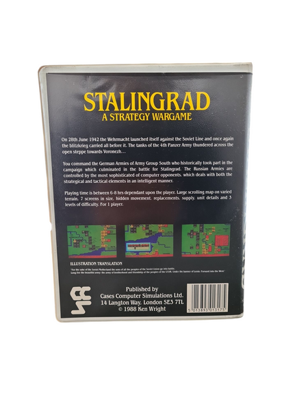 STALINGRAD A STRATEGY WARGAME SPECTRUM 48/128K