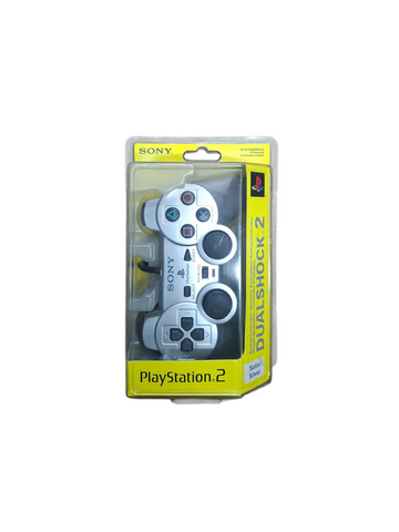 PS2 DUALSOCK 2 CONTROLLER SATIN SLIVER NEW & SEALED