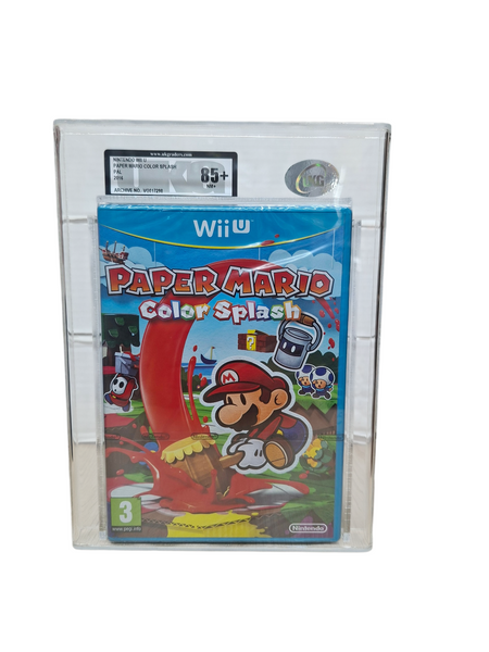 PAPER MARIO COLOR SPLASH WII U NEW SEALED & GRADED
