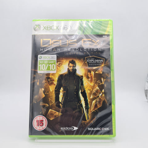 DEUS EX HUMAN REVOLUTION LIMITED EDITION XBOX 360 NEW & SEALED