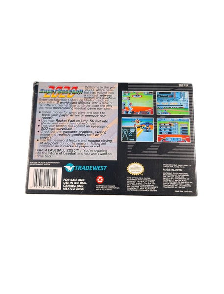 SUPER BASEBALL 2020 SNES NTSC US