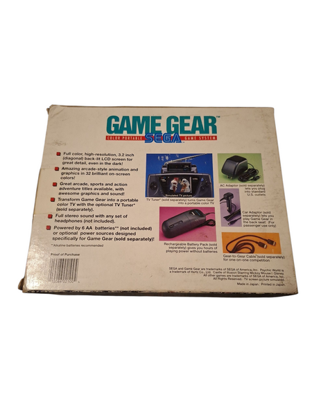 SEGA GAME GEAR CONSOLE