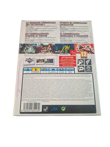 BLAZBLUE CHRONOPHANTASMA EXTEND LIMITED EDITION PS4 NEW & SEALED