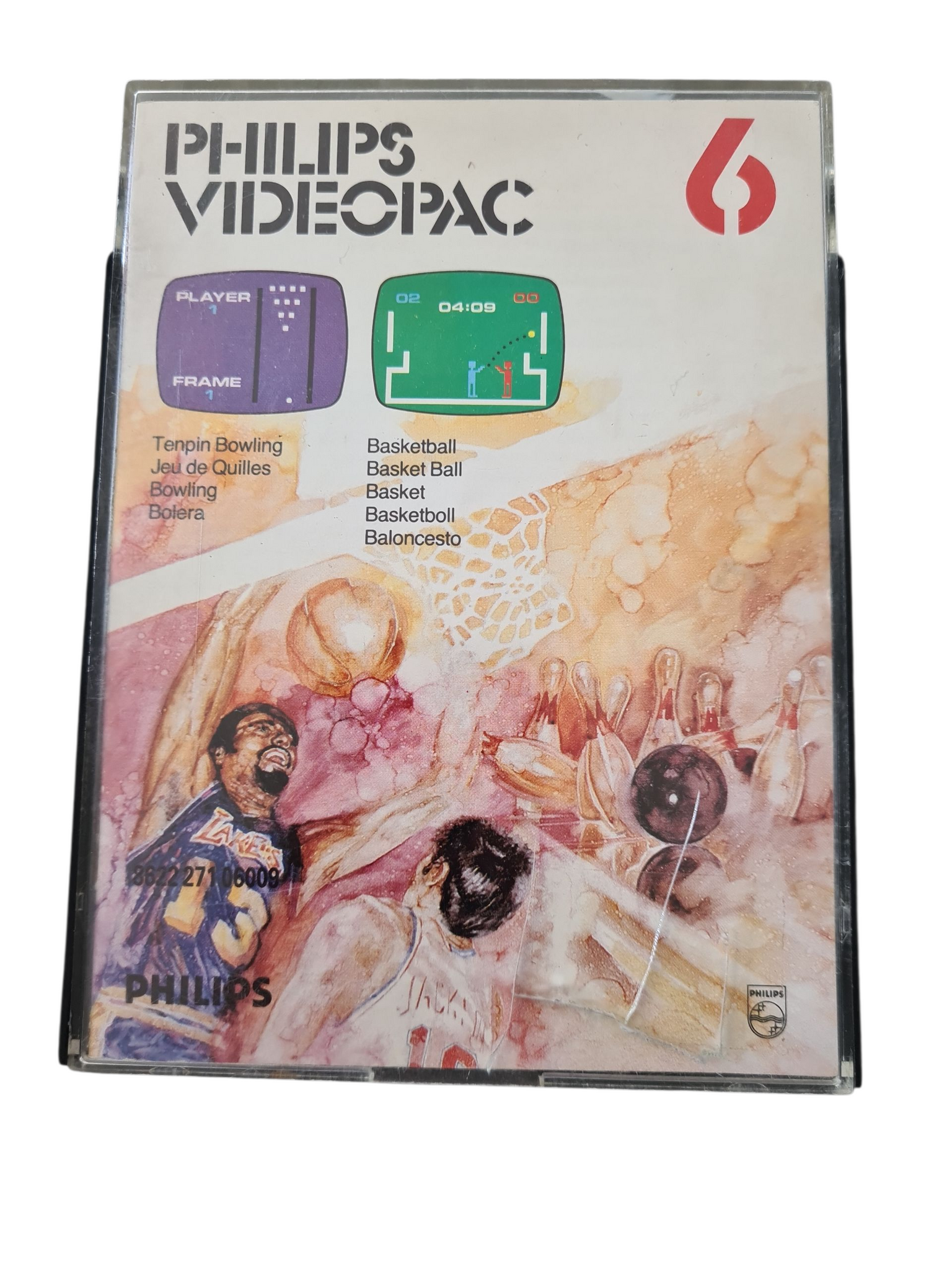 PHILIPS VIDEOPAC 6 TENPIN BOWLING/BASKETBALL