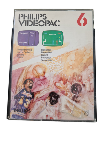 PHILIPS VIDEOPAC 6 TENPIN BOWLING/BASKETBALL