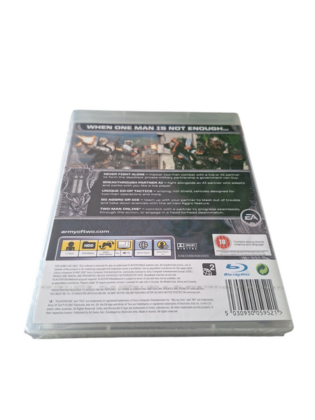 ARMY OF TWO PS3 NEW & SEALED