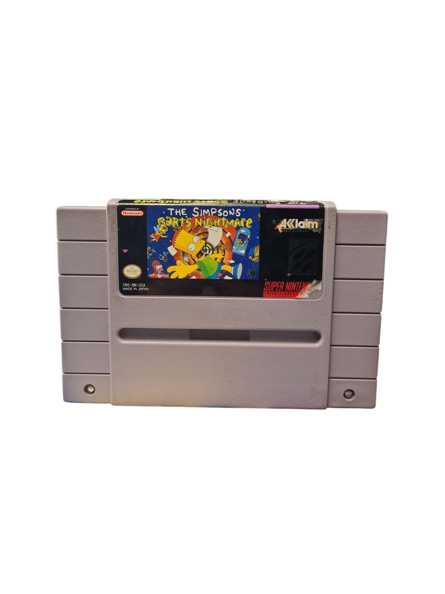 THE SIMPSONS BART'S NIGHTMARE SNES NTSC US