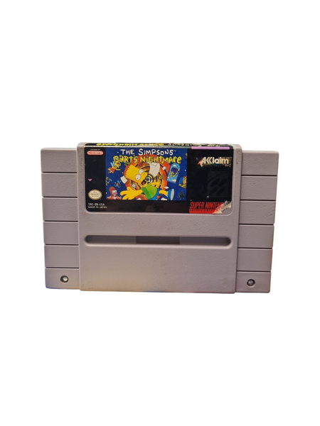 THE SIMPSONS BART'S NIGHTMARE SNES NTSC US