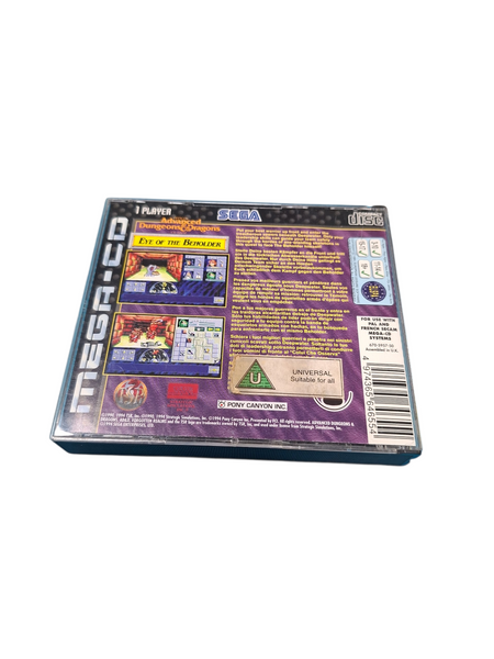 ADVANCE DUNGEON & DRAGONS EYE OF THE BEHOLDER SEGA MEGA CD