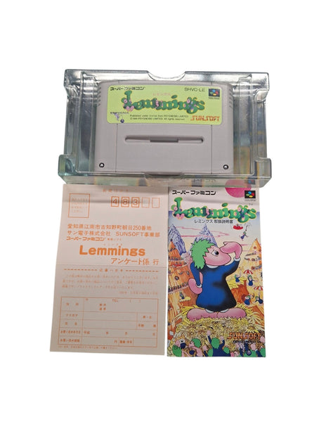 LEMMINGS SUPER FAMICOM NTSC JAPANESE