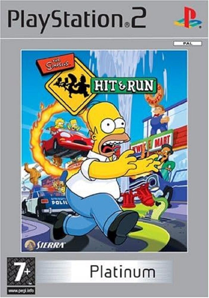 THE SIMPSONS HIT & RUN PLATINUM PS2