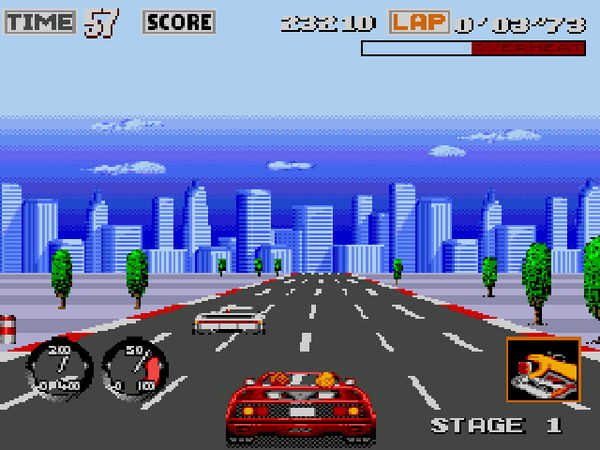 TURBO OUTRUN SEGA MEGADRIVE NTSC JAP