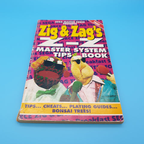 SEGA MASTER FORCE ZIG & ZAG MASTER SYSTEM TIPS BOOK