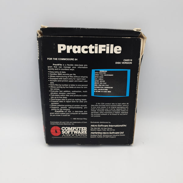 PRACTIFILE COMMODORE 64