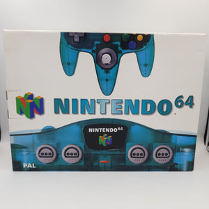 N64 CONSOLE ICE BLUE BRAND NEW & SEALED