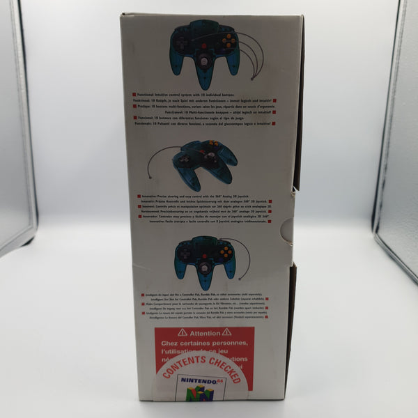 N64 CONSOLE ICE BLUE BRAND NEW & SEALED