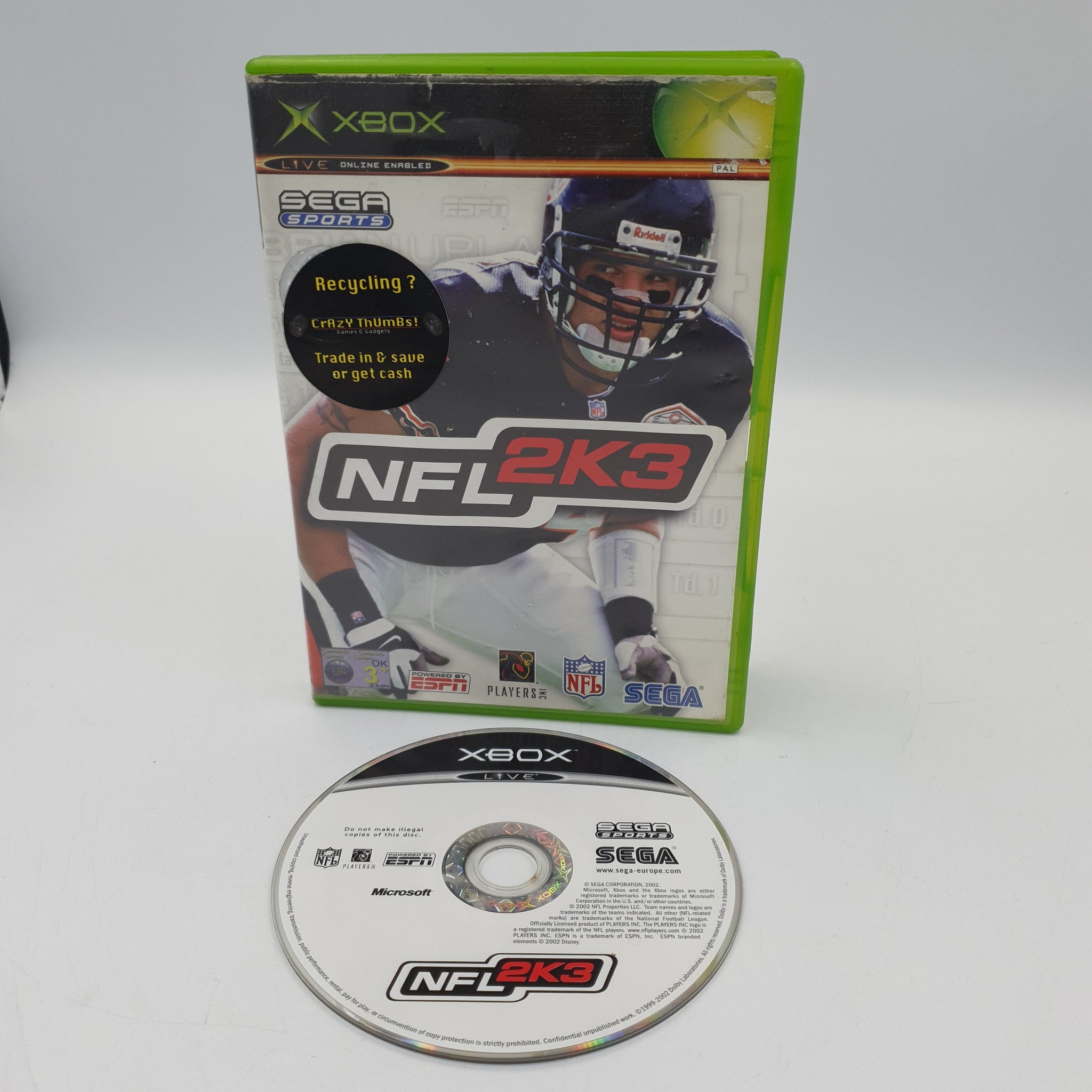 NFL 2K3 XBOX