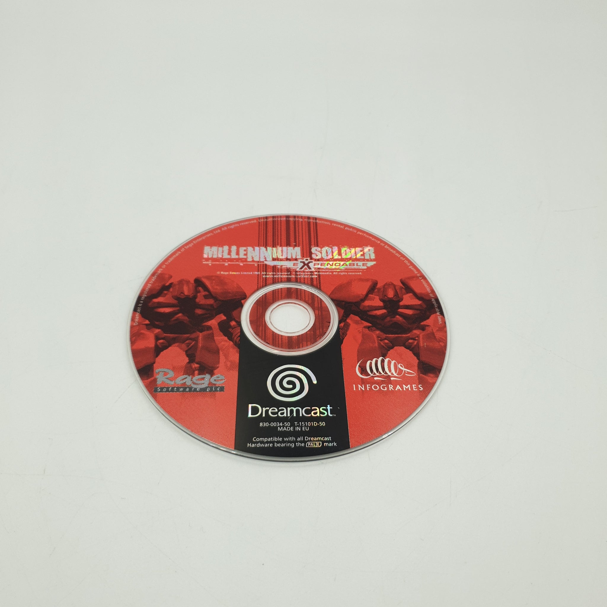 MILLENNIUM SOLDIER SEGA DREAMCAST