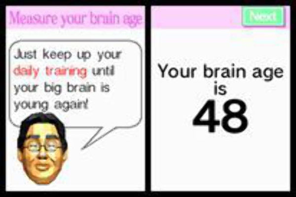 DR KAWASHIMA BRAIN TRAINING HOW OLD IS YOUR BRAIN ? NINTENDO DS