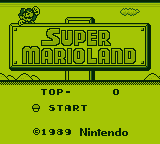 SUPER MARIO LAND GAME BOY