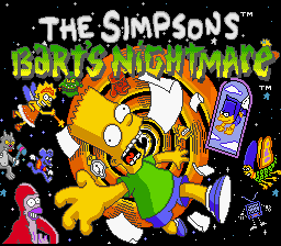 THE SIMPSONS BART'S NIGHTMARE SNES NTSC US