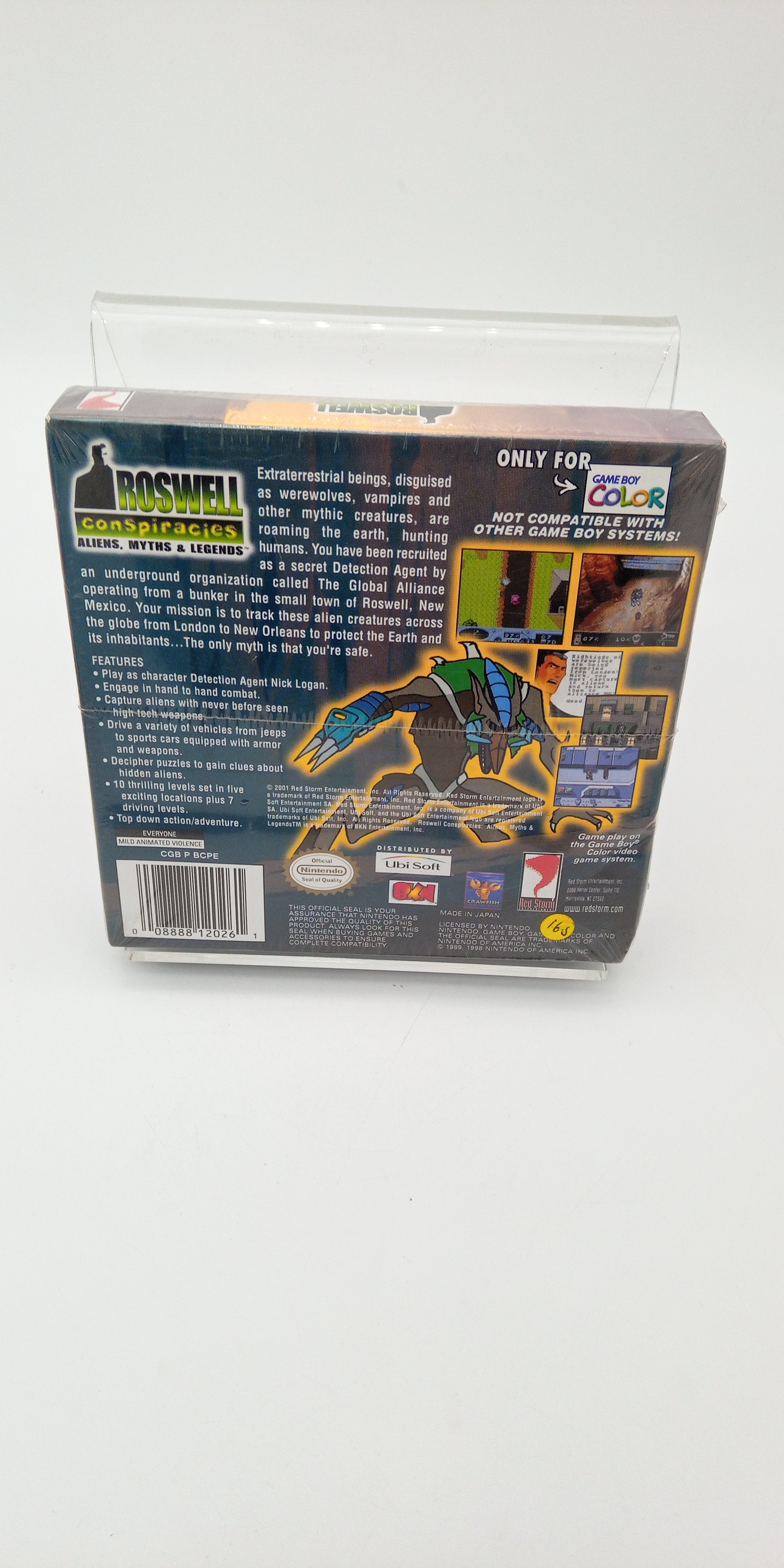 Roswell Conspiracies Aliens Myths Legends for sold Nintendo Gameboy Color