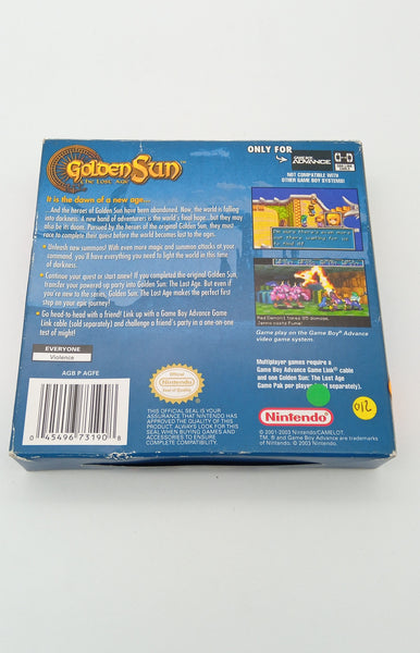 GOLDEN SUN THE LOST AGE GBA