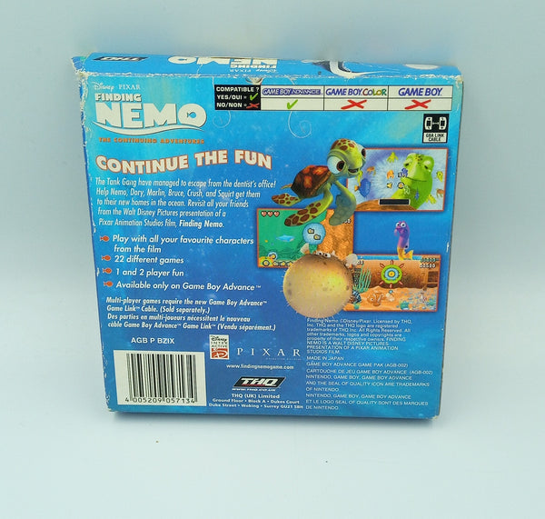 FINDING NEMO THE CONTINUING ADVENTURE GBA