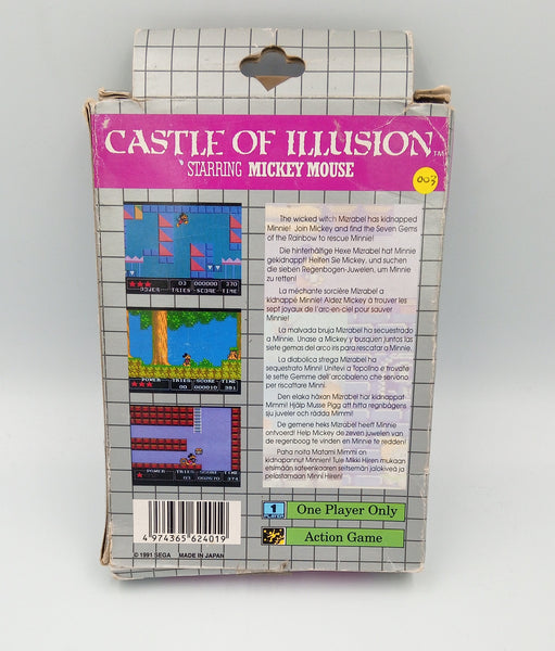 CASTLE OF ILLUSION  SEGA GAME GEAR