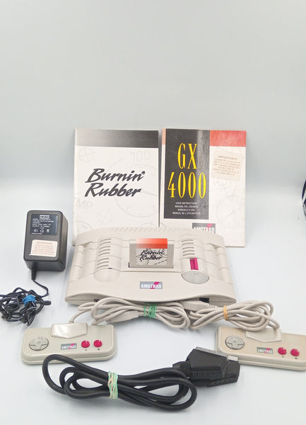 AMSTRAD GX4000 CONSOLE & BURNING RUBBER