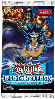 YUGIOH LEGENDARY DUELISTS DUELS FROM THE DEEP 1ST EDITION BOOSTER