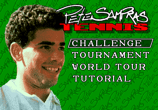 PETE SAMPRAS TENNIS SEGA MEGADRIVE