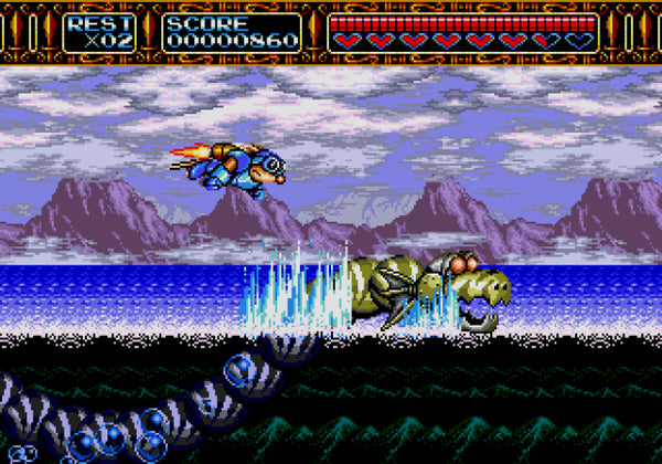 ROCKETKNIGHT ADVENTURES SEGA MEGADRIVE