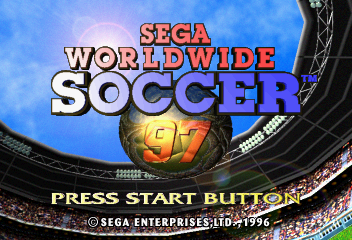 SEGA WORLDWIDE SOCCER 97 SEGA SATURN