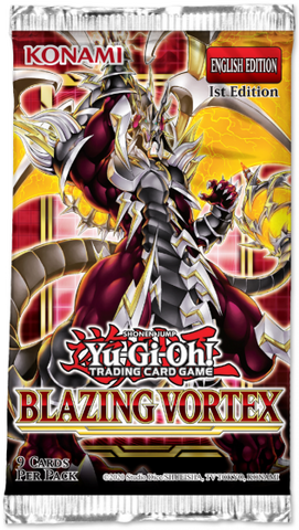 YUGIOH BLAZING VORTEX BOOSTER PACK 1ST EDITION