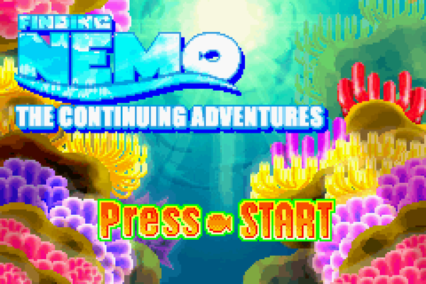 DISNEY PIXAR FINDING NEMO THE CONTINUING ADVENTURES GBA