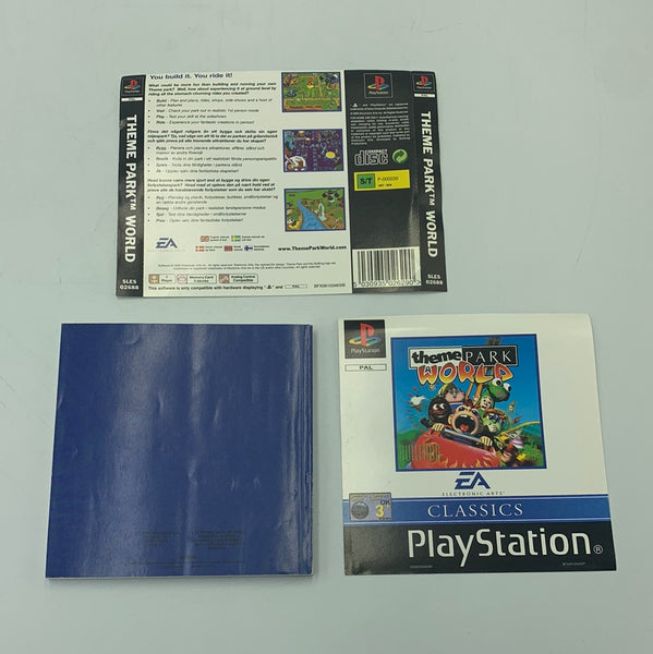 MANUAL SET THEME PARK WORLD PLAYSTATION 1