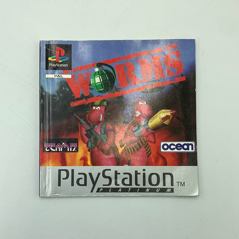 BOOKLET WORMS PLAYSTATION 1