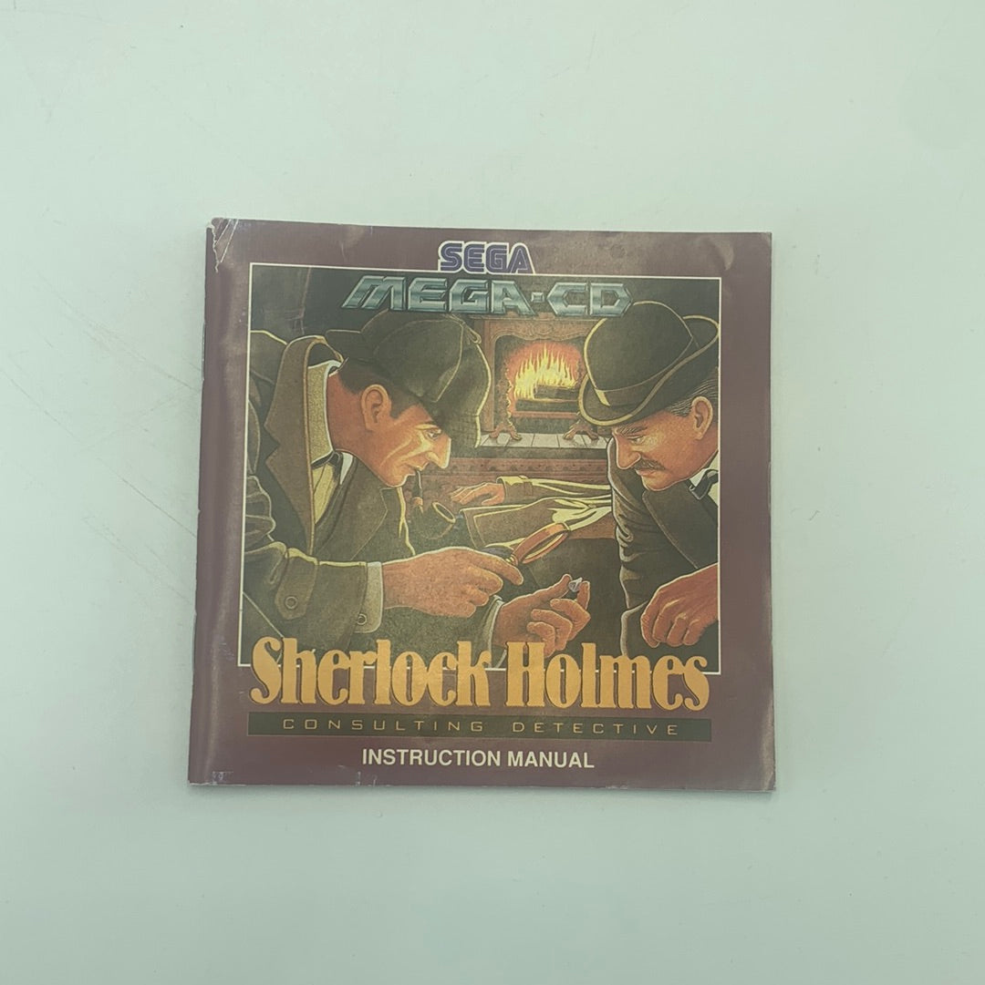 MANUAL SHERLOCK HOLMES CONSULTING DETECTIVE MEGA-CD SEGA