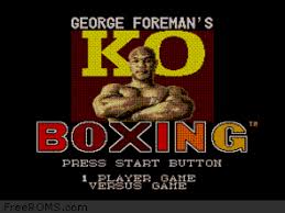 GEORGE FOREMAN'S KO BOXING SEGA MASTER SYSTEM