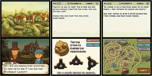 PROFESSOR LAYTON AND THE CURIOUS VILLAGE NINTENDO DS