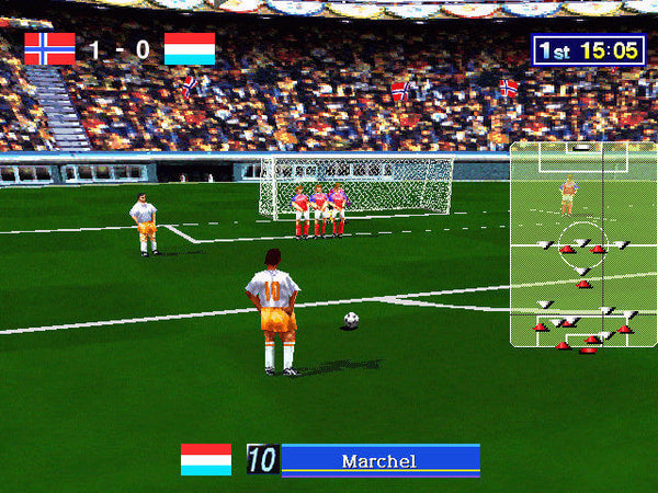 SEGA WORLDWIDE SOCCER 97 SEGA SATURN